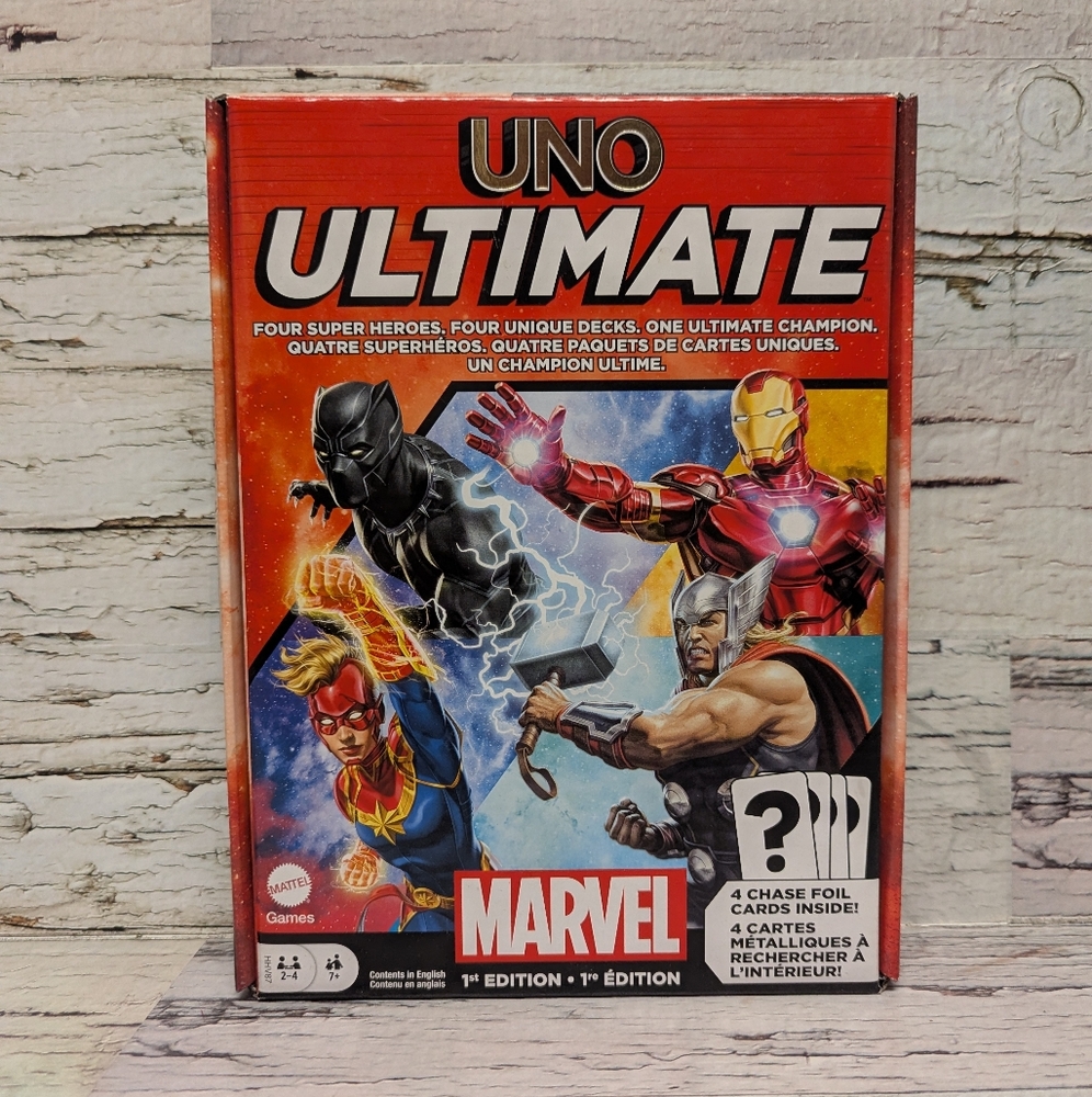 Marvel UNO Ultimate Card Game 1st Edition 2-4 Players Age 7+